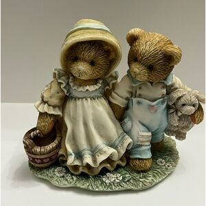 Vintage Cherished Teddies 1993 Jack & Jill " Our Friendship Will Never Tumble "